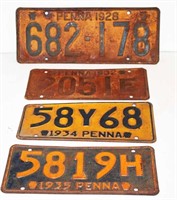 Early Lot of License Plates