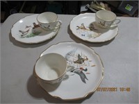 3 9" plates with Cups