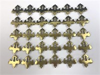 (30) Keeler Brass Co, Brass colored Keyhole