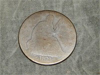 1873 Seated Liberty HALF DOLLAR