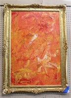 Framed Impasto Abstract Painting