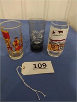 3 Collectible Glasses