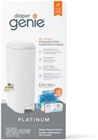 Diaper Genie Platinum Diaper Pail, White - Made