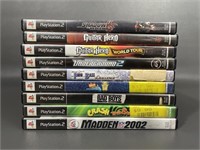 Nine Sony PlayStation2 Video Games