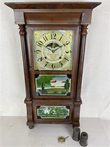 Birge, Mallory, & Co. 8 Day Triple Decker Clock