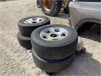 4pc Michelin LTX 8 lug 265/70-17 Tires w/rims