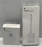 Apple Power Adpater+Lightning to SD Adapter - NEW