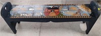 50" Painted Bench w/ Noah's Ark Imagery