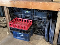 Personal Property-9 milk boxes, 3 drink crates