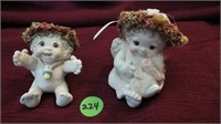 Dreamsicles, "Upsy Daisey" (2" tall) and "Bunny an