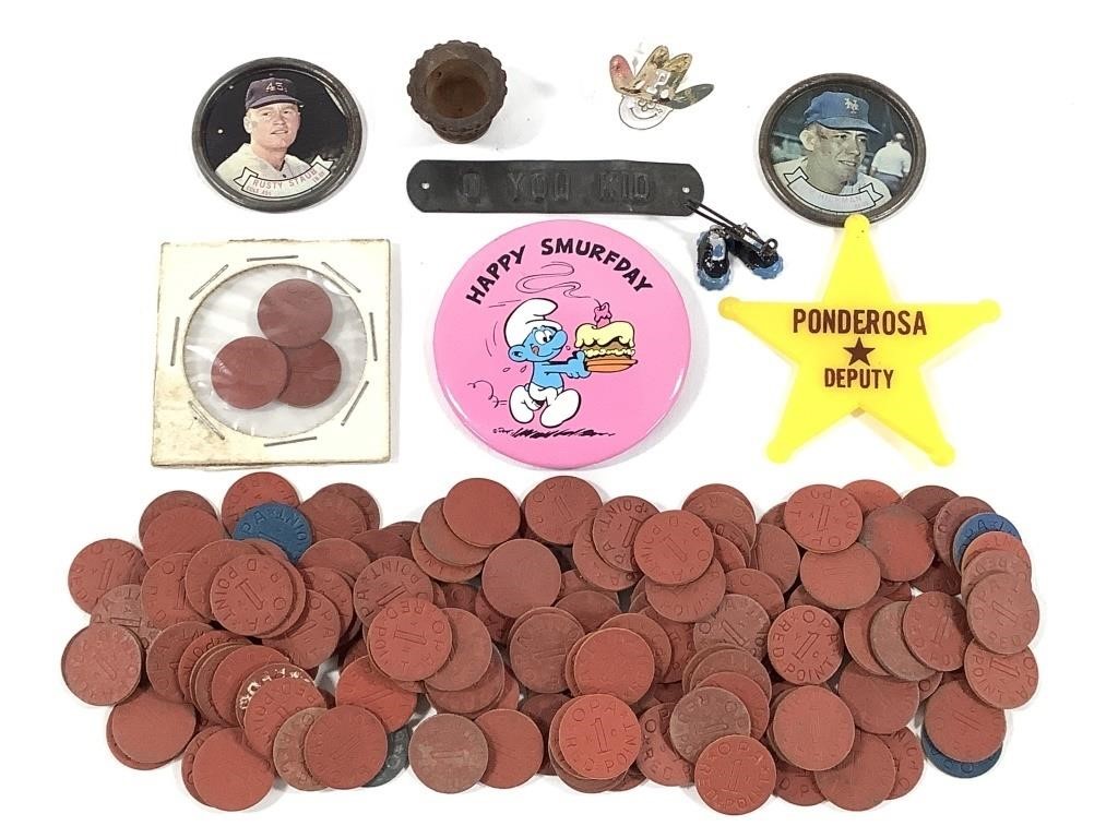 OPA Red & Blue Rationing Points + Collectible Toys