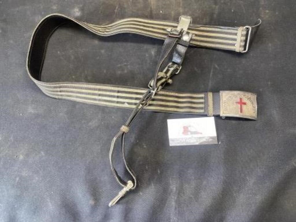 Masonic belt, buckle, and sword holder