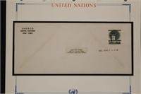 United Nations stamp #2 Precancel Used on Cover