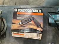 black and decker reversible  3/8" drill