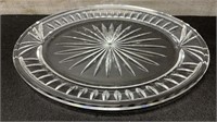 Signed Waterford Crystal Oval Platter 13.5" Long