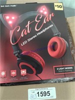 - Cat ear - LEDstereo headphones