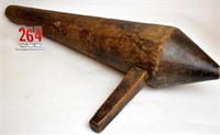 Early wooden tinsmith cone