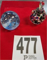 (2) Caithness Made in Scottland Paperweights