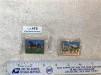 US Postage Stamp Horses Hat Pins Lapel Pins