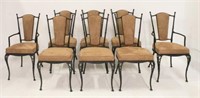 Set of 8 Molla Cast Aluminum Patio Chairs