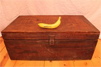 Vintage Solid Wood Latching Chest