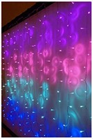 - LED String Curtain Lights with Dimmer Switch