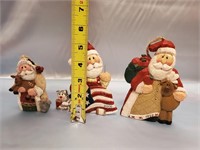 3 MIDWEST SANTA ORNAMENTS 1997 2000 AND 1999