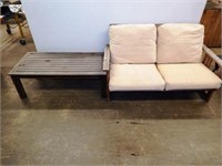 Outdoor Loveseat / Bench & Table