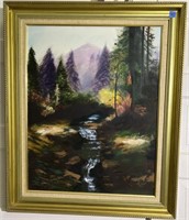 Framed Oil Painting - Signed 1996
