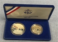 US Liberty coin set, 1986 in display box   (a 7)