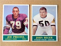 2 1964 Philadelphia Cards John Reger & Jim Prestel