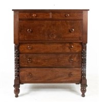 American Classical Tiger Maple & Cherry Chest