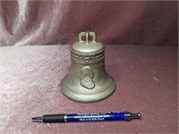 Cast Iron Liberty Bell Coin Bank - 4"