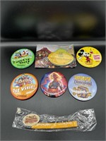 Disney Assortment of Buttons and Lanyard
