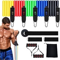 Resistance Bands Set with Handles, 150 LBS