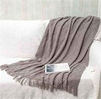 Throw Blanket Grey 60" x 80"