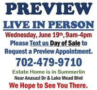 PREVIEW LIVE IN PERSON - Wednesday, June 19th