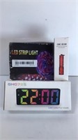 New LED Strip Light, LED Colorful Clock & a Mini