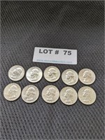 10 - 1964 Washington Quarters