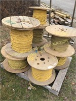 (8) SPOOLS OF MISC ROPE