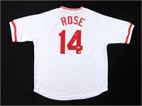 "Pete Rose Signed Jersey (Beckett & Rose) Custom .