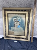 Little Girl Picture in Frame, rough