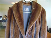 Beautiful MFull Length Mink Coat and Matching Hood