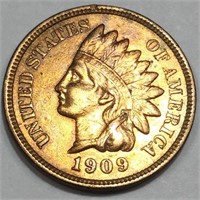 1909 Indian Head Penny Very High Grade