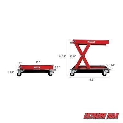 Extreme Max 1100 lb. Wide Motorcycle Jack SEE DESC