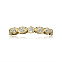 14K YELLOW GOLD 0.50CT DIAMOND RING