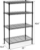 Txxplv 4 Tier Storage Shelves Rack Unit, Black
