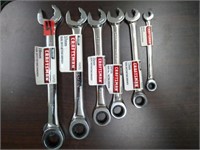 6pc Craftsman Dual racheting wrenches MM