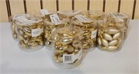 10 Pc Lot - Mini Gold Lightbulb Ornaments