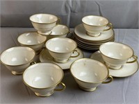 18 Pcs Franciscan Fine China Cups & Saucers